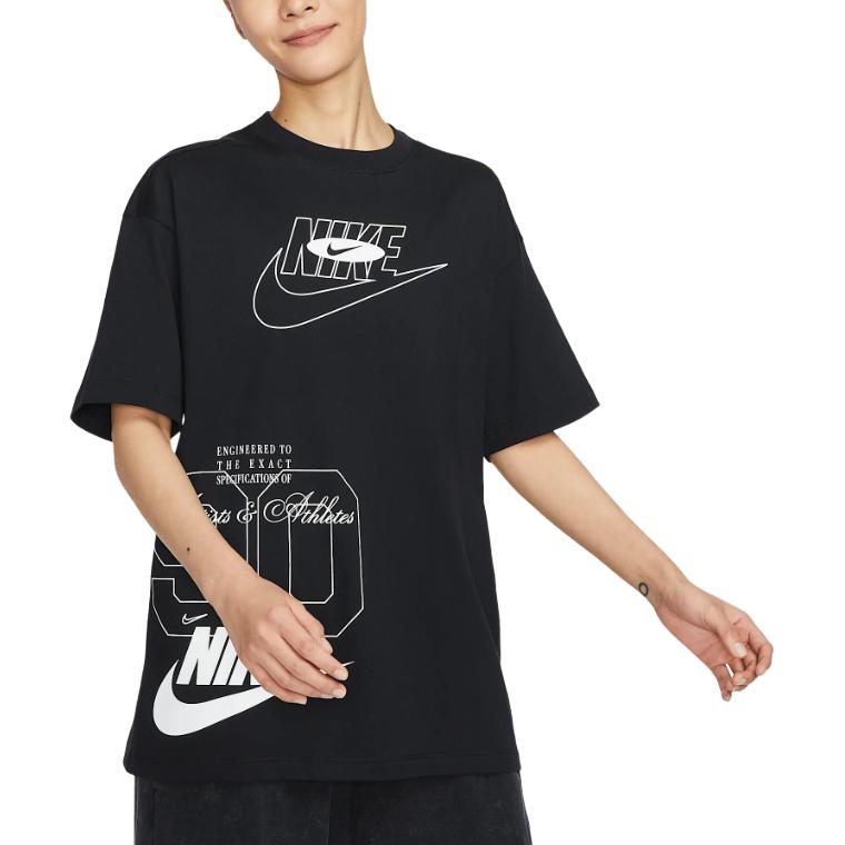 Спортивная футболка оверсайз для женщин Nike, черный — фото 3