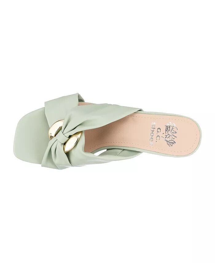 Женские босоножки Zane на каблуке GC Shoes, зеленый — фото 4