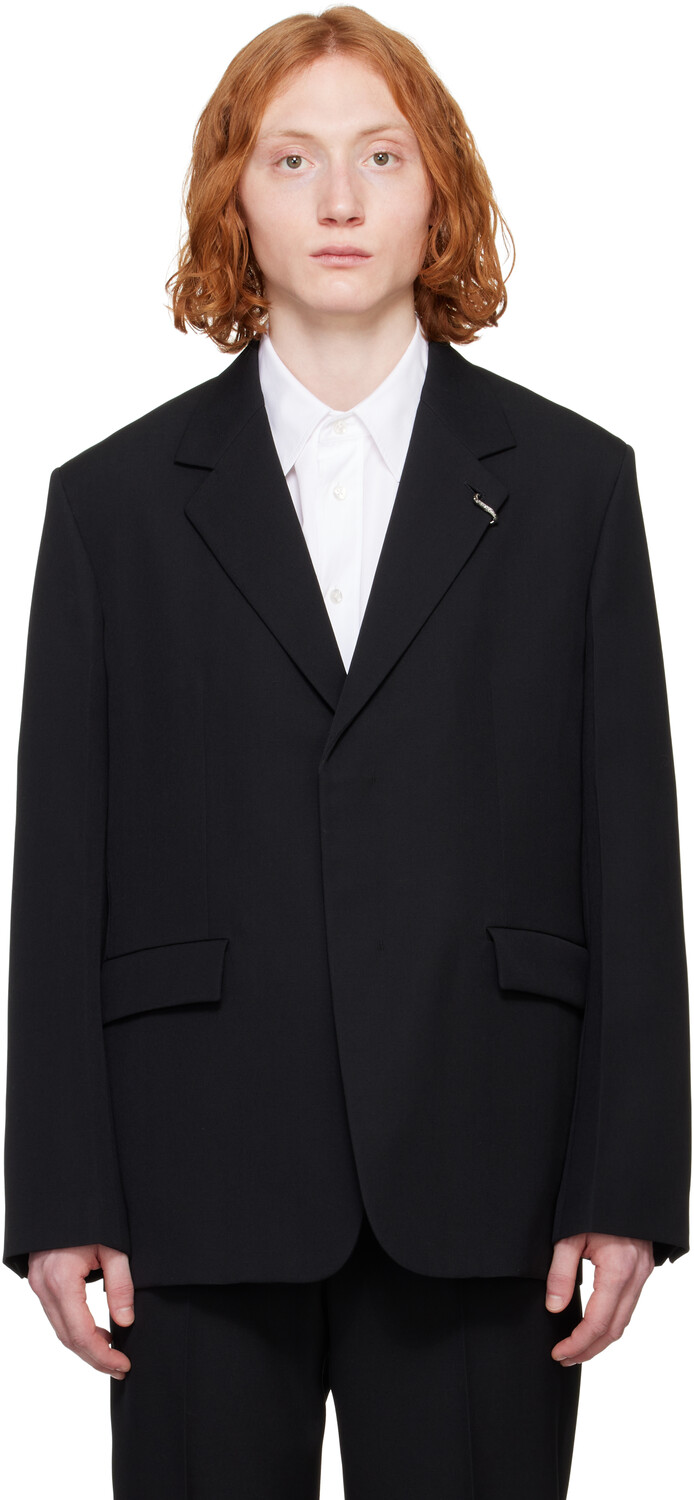 

Блейзер из шерстяного габардина Sharp Jil Sander