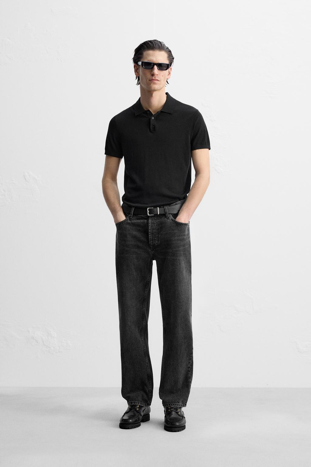 

Джинсы с прямыми штанинами ZARA, цвет Charcoal