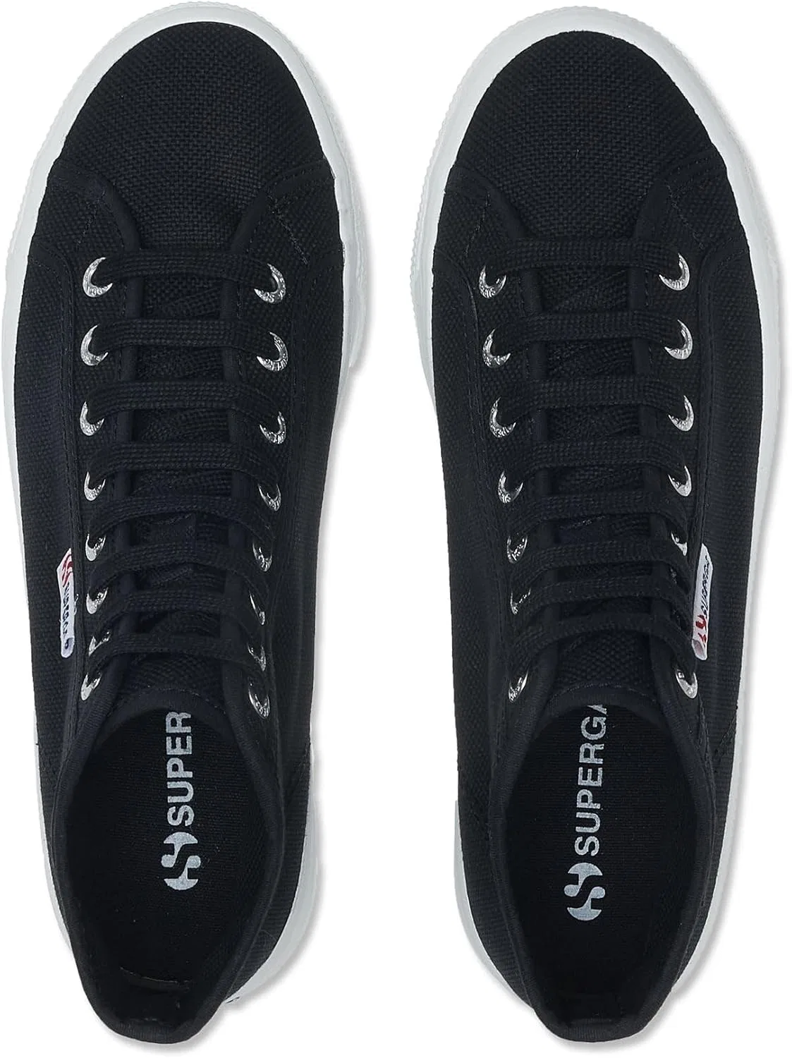 Женские высокие кроссовки Superga 2708, 2-Black — фото 4