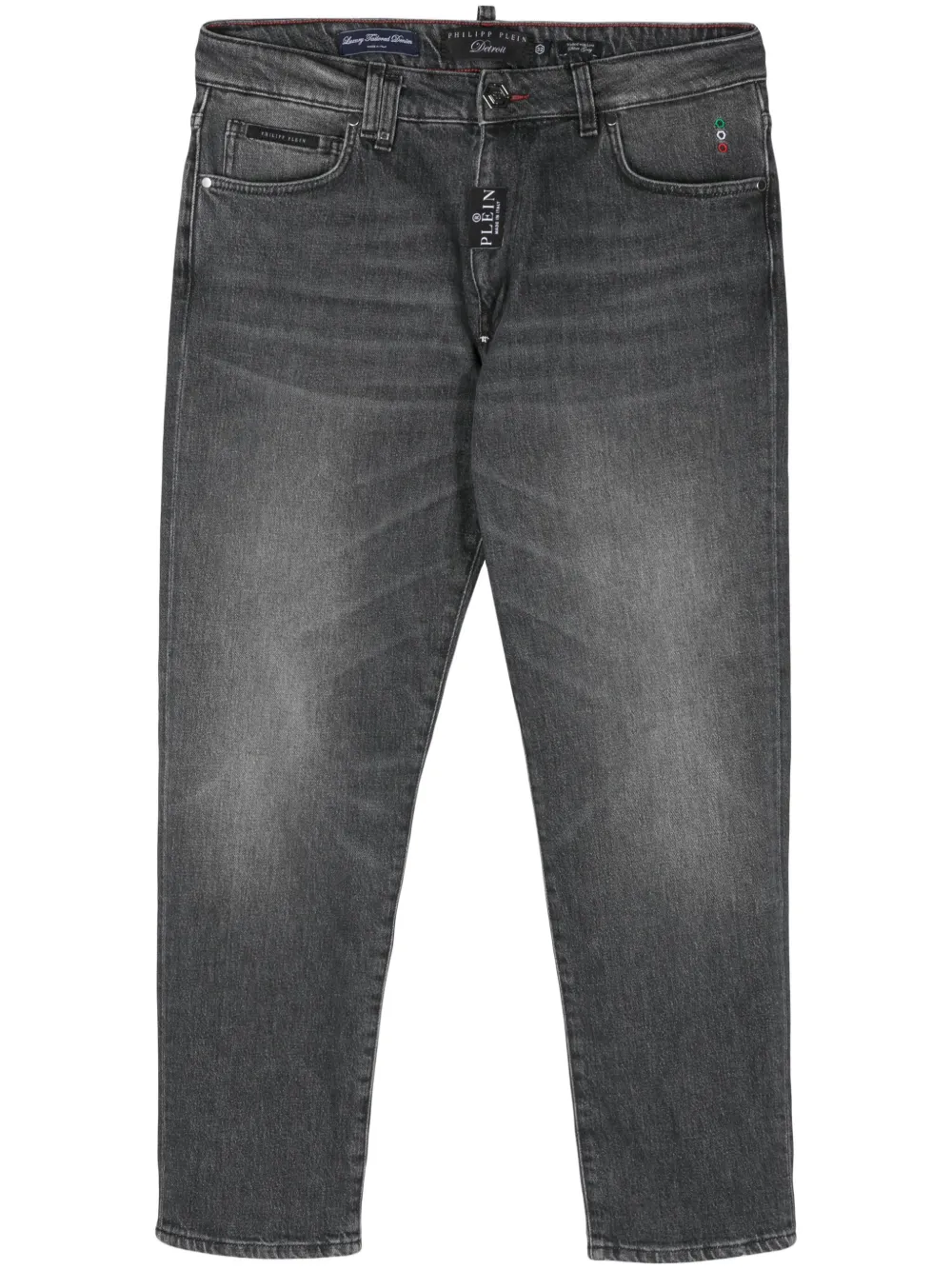 

Прямые джинсы Detroit Fit средней посадки Philipp Plein, серый