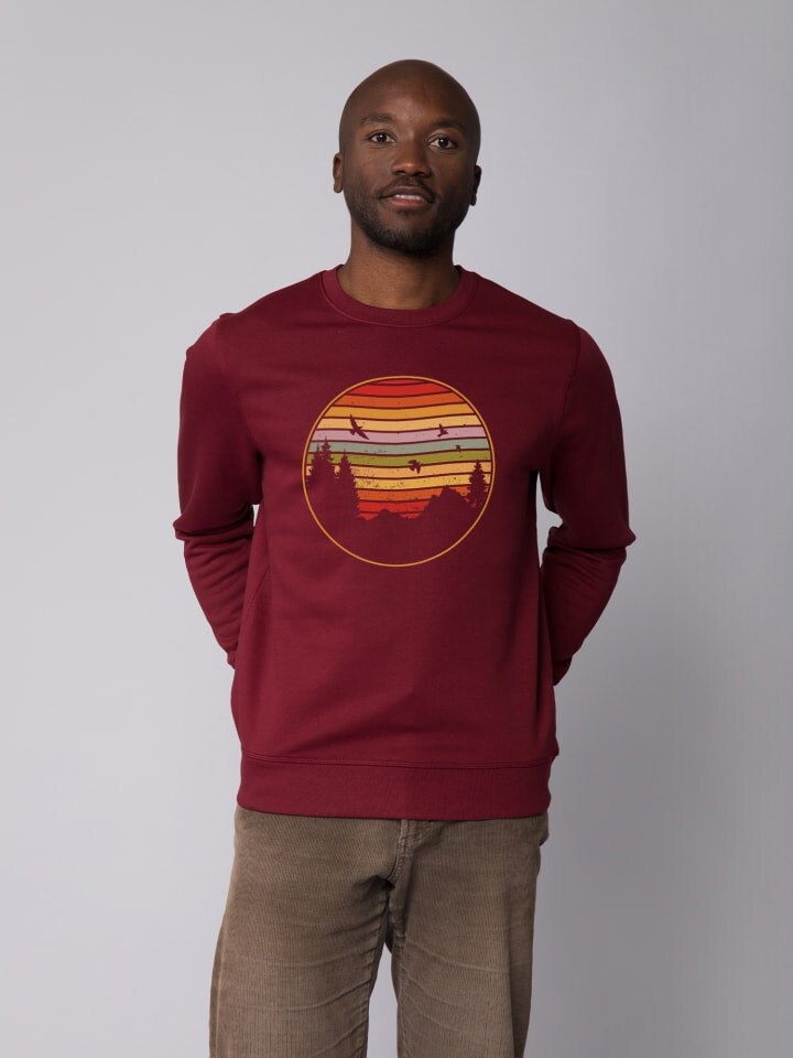 

Толстовка wat Apparel Sunset Berge & Tannen, цвет weinrot