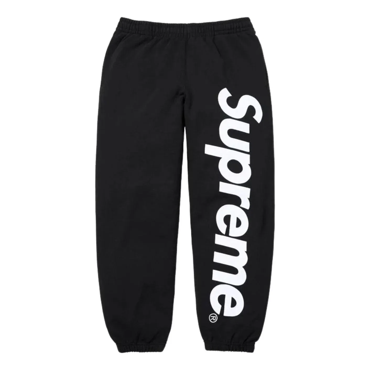 Спортивные штаны Supreme SS26 с атласной аппликацией, цвет «черный» SUP-SS26-193-BLK