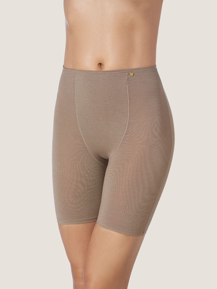 

Бой-шорты zd ZERO DEFECTS Galatea soy fiber short-leg panties, коричневый