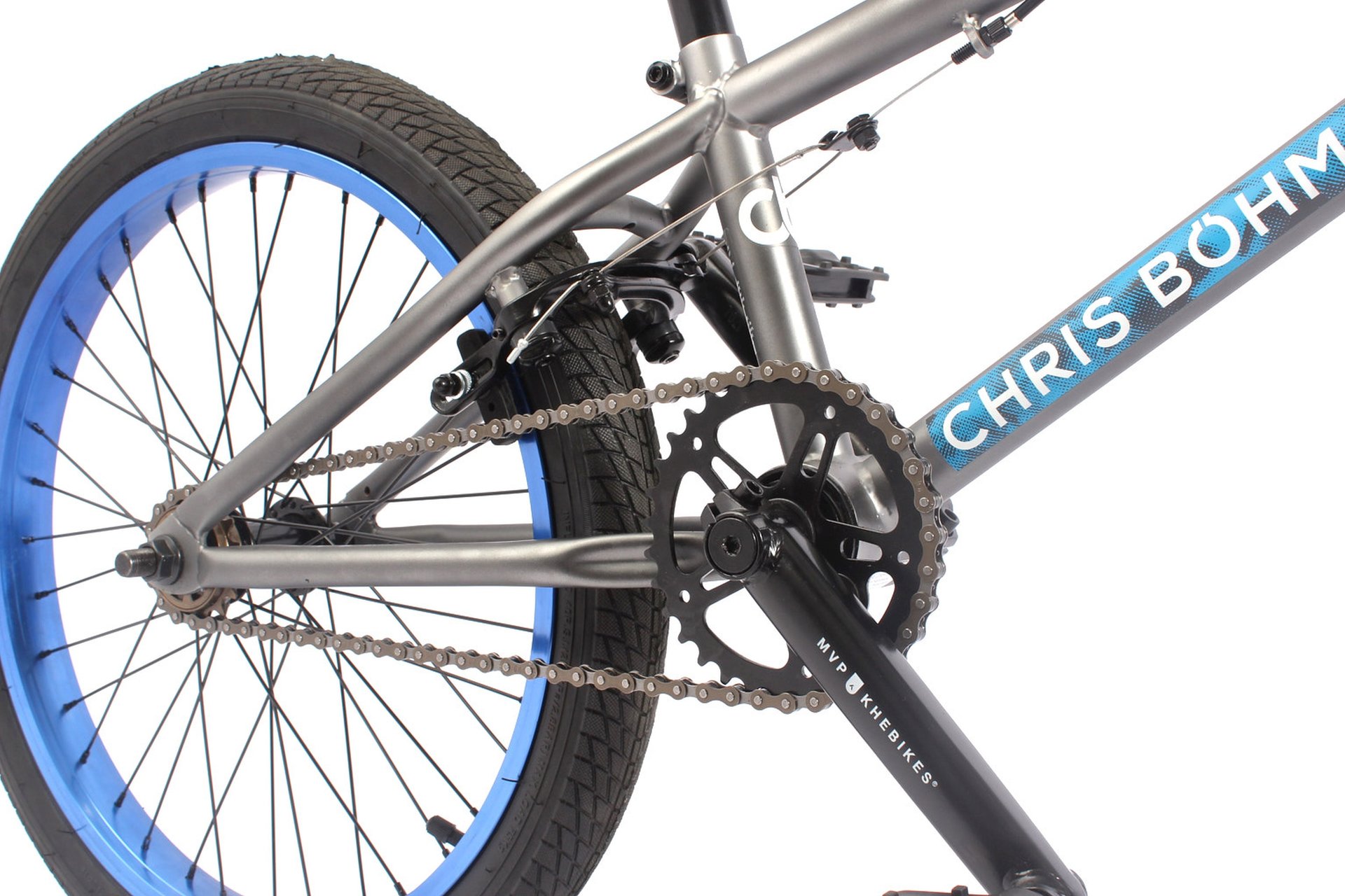 Велосипед BMX KHE Chris Böhm SE - 20 дюймов - BMX - Aktion, цвет Grau|chrome black — фото 3