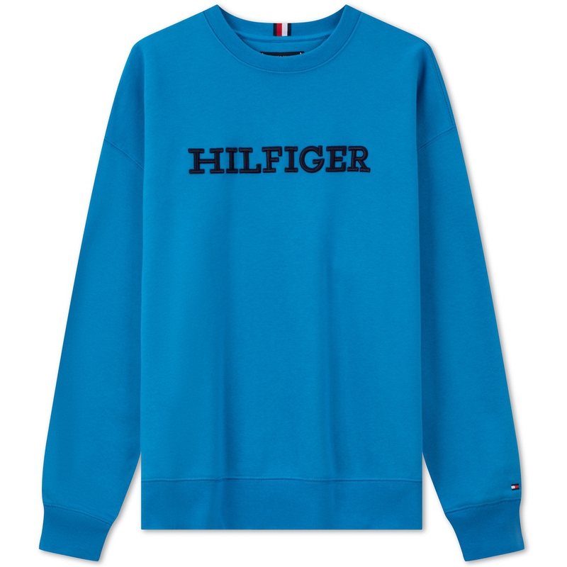 

Свитшот из хлопковой смеси с логотипом Tommy Hilfiger, синий