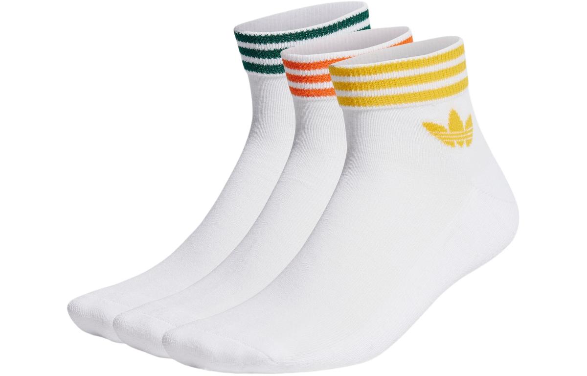 

Носки унисекс Adidas Originals, цвет 3 pairs (white/orange/daylight)