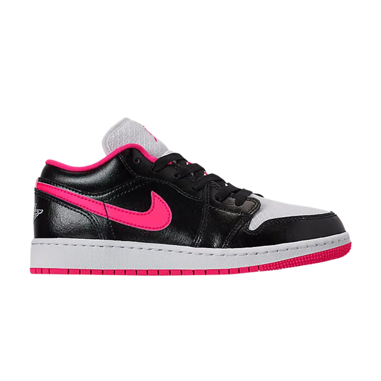 

Кроссовки Air Jordan 1 Low GS 'Black Hyper Pink', черный