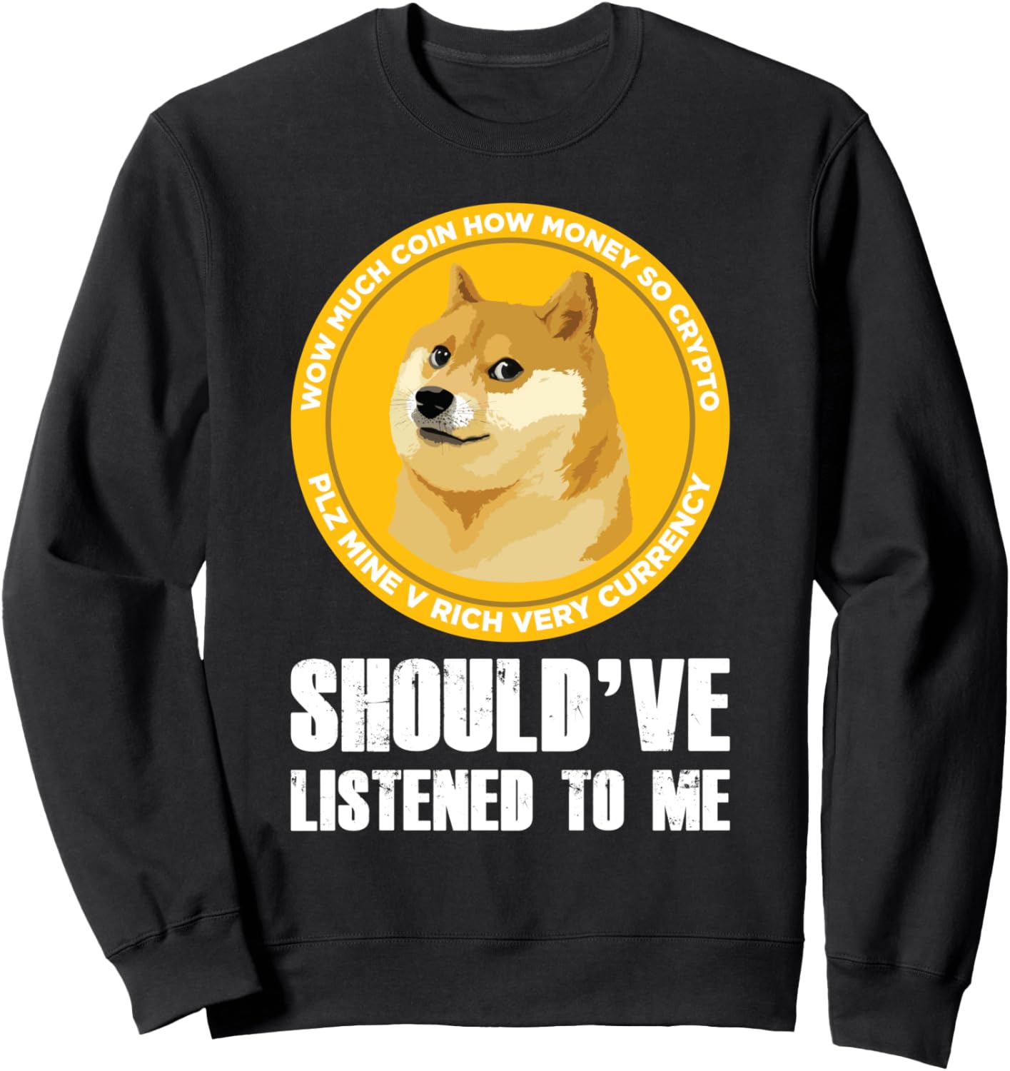 

Забавная толстовка с надписью Надо было меня послушать (Dogecoin), подарок для поклонника криптовалюты, черная Dogecoin Crypto Doge Vibes, Черный, Забавная толстовка с надписью Надо было меня послушать (Dogecoin), подарок для поклонника криптовалюты, черн