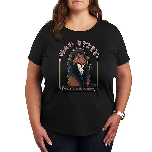 

Футболка The Lion King Scar Plus Size Bad Kitty Disney