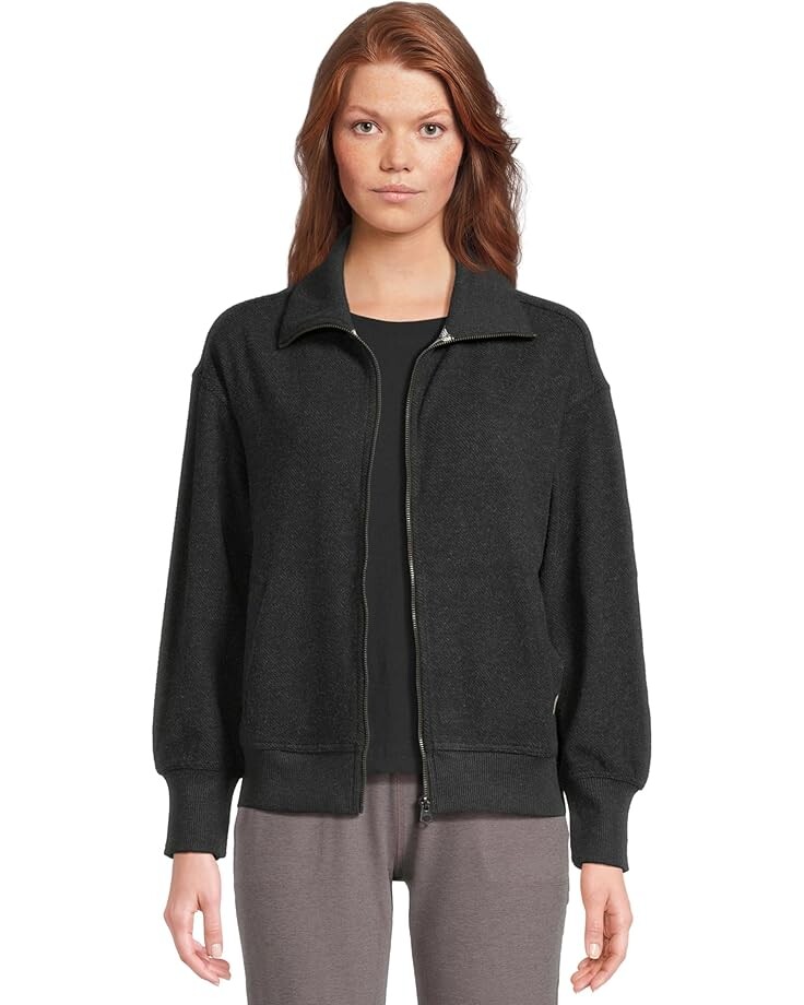 

Свитер Faherty Legend Lounge Full Zip, цвет Heathered Black Twill