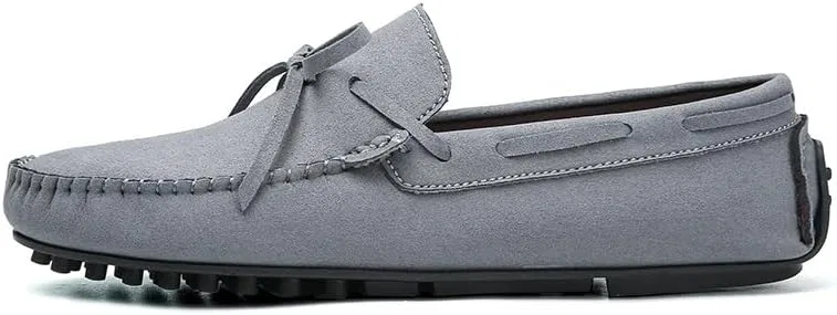 Мокасины замшевые мужские Loafers Grey PUGHGAETZF — фото 3