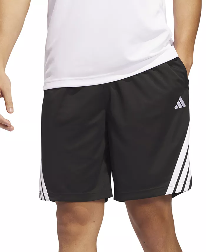 

Мужские баскетбольные шорты Three-Stripes Legends 9" adidas, черный