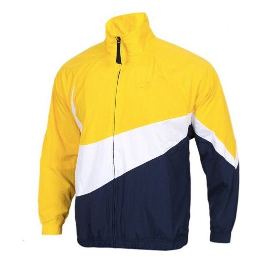 

Куртка Nike Big Swoosh Large Logo Woven Colorblock Jacket Yellow, желтый