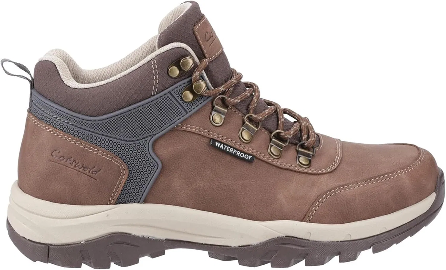 Мужские кожаные походные ботинки Cotswold Overbury, Brown