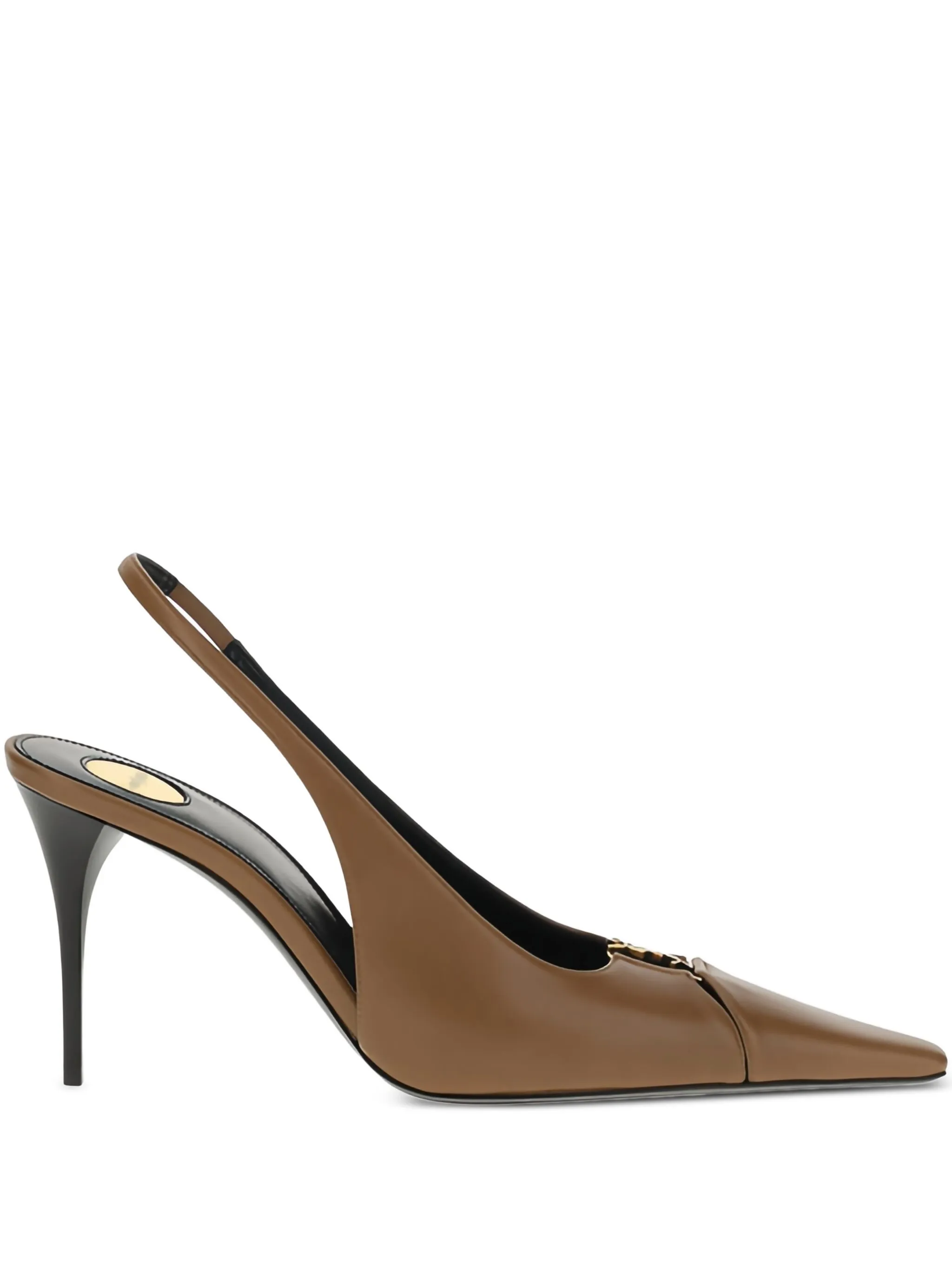 Туфли Babylone 90 Saint Laurent, коричневый