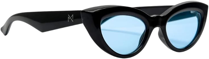 

Дизайнерские солнцезащитные очки MONICA MENDEZ EYEWEAR DESIGN для мужчин и женщин | Стильные очки с защитой от УФ-излучения | Идеально подходят для любого случая, Black/Blue Glass