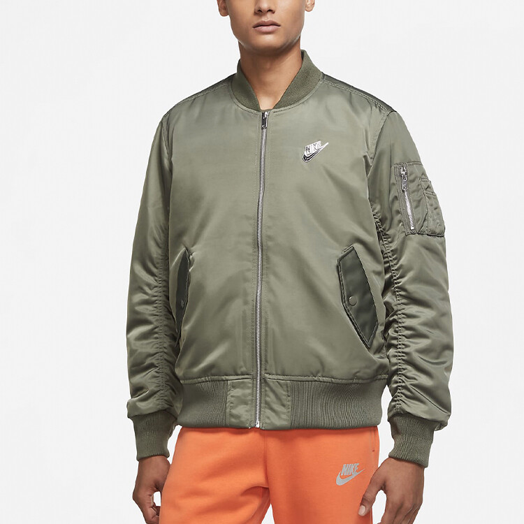 Куртка мужская пыльно-зеленая Nike, зеленый — фото 4