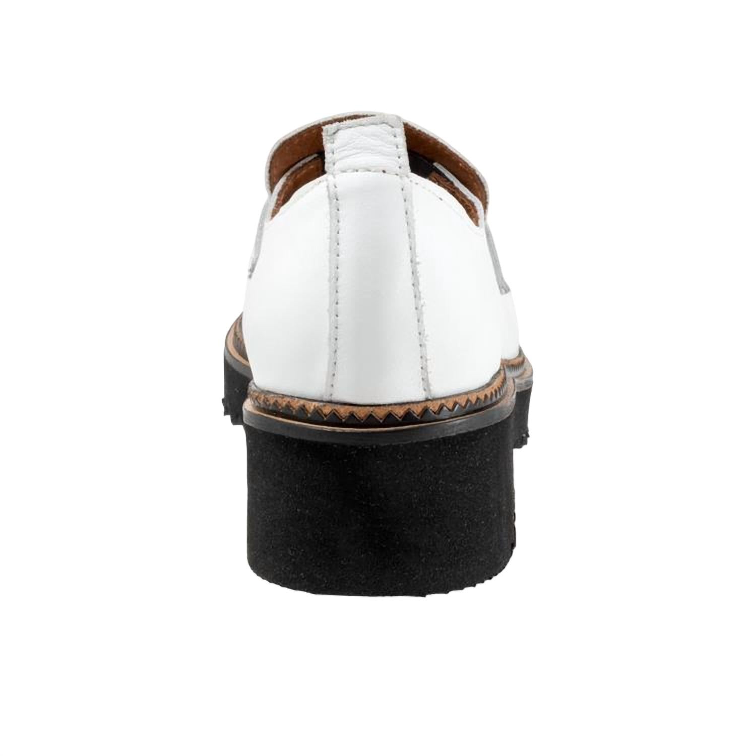 Женские мокасины Annie Lugged Loafer - Medium In White Alexandra Bueno — фото 3