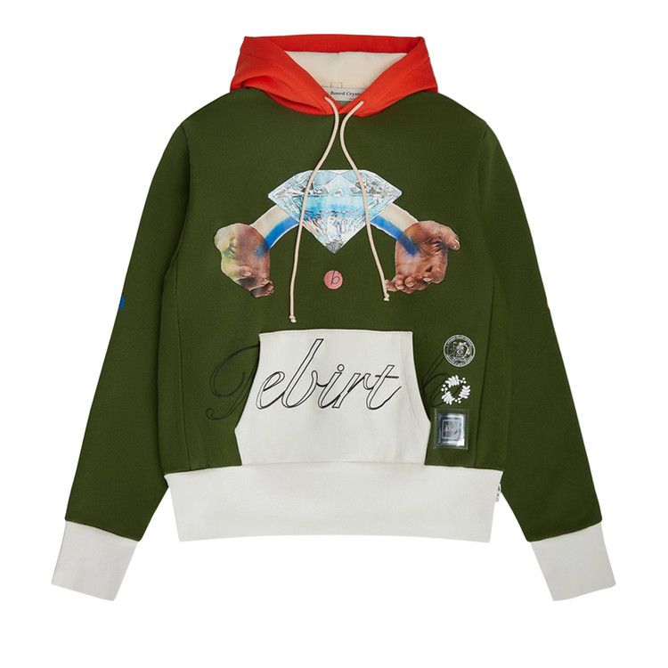 

Худи Advisory Board Crystals Birthstone #4 April Hoodie, Green/Natural/Orange