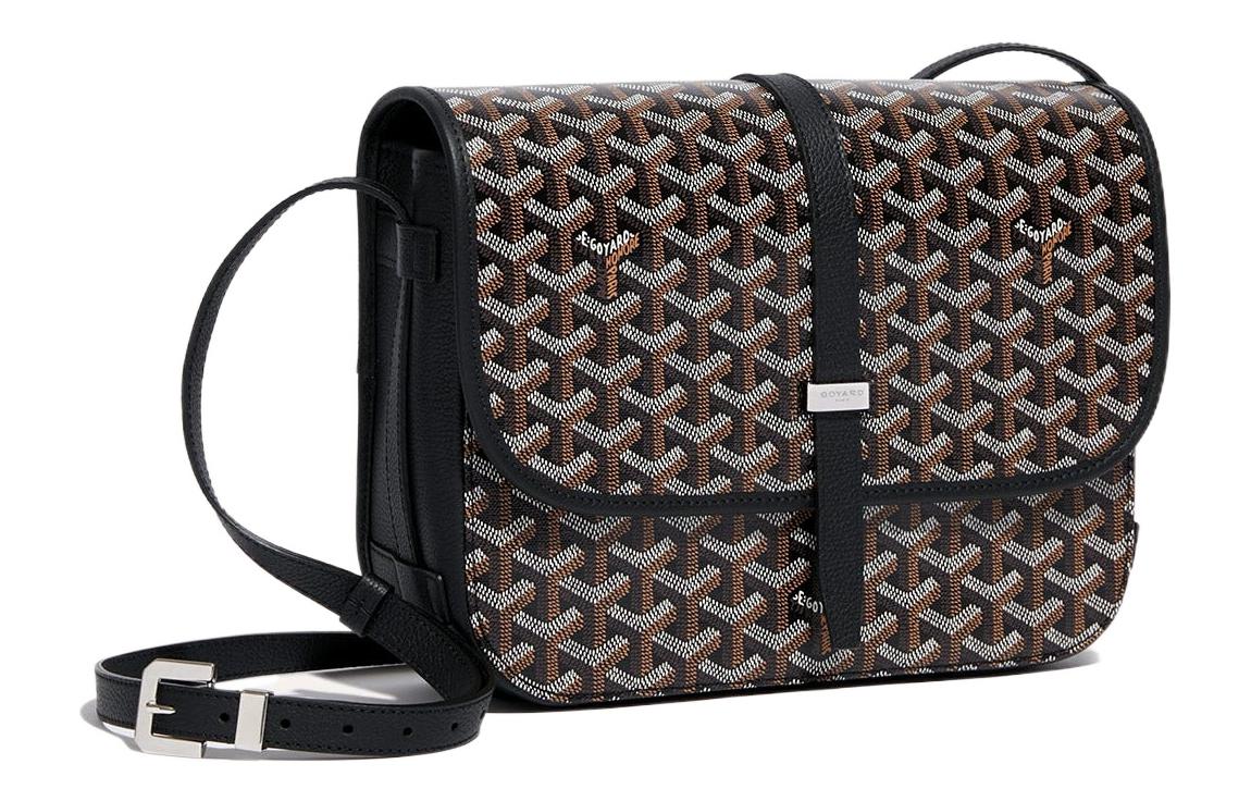 

GOYARD Сумка кроссбоди Belvédère Canvas с кожаными вставками