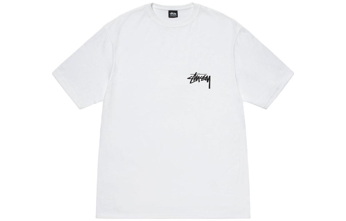 Футболка Stüssy Classic Dot с графическим принтом Stussy, белый — фото 4