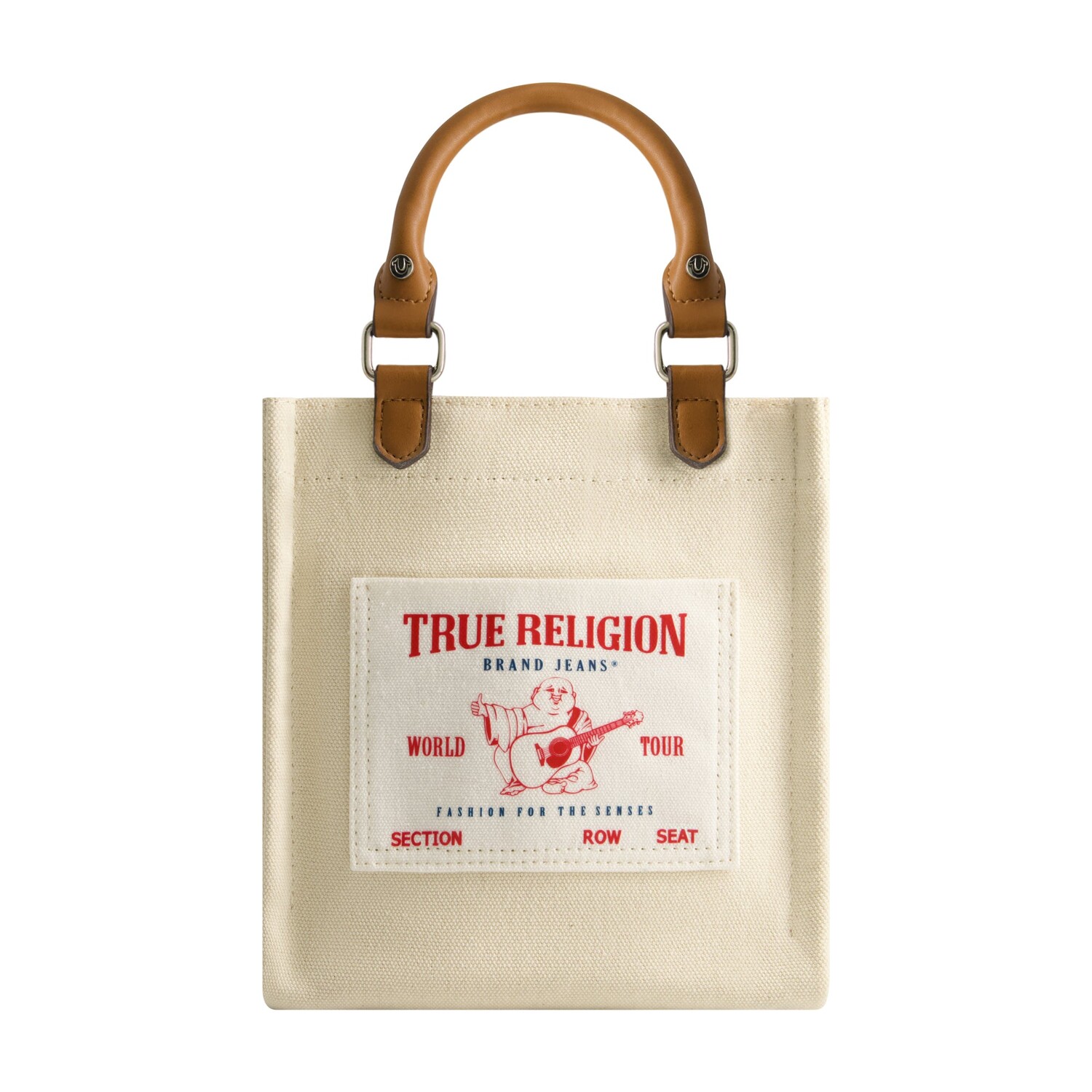 

СУМКА С КАРМАНОМ БУДДА СЕВЕР-ЮГ True Religion, цвет Natural
