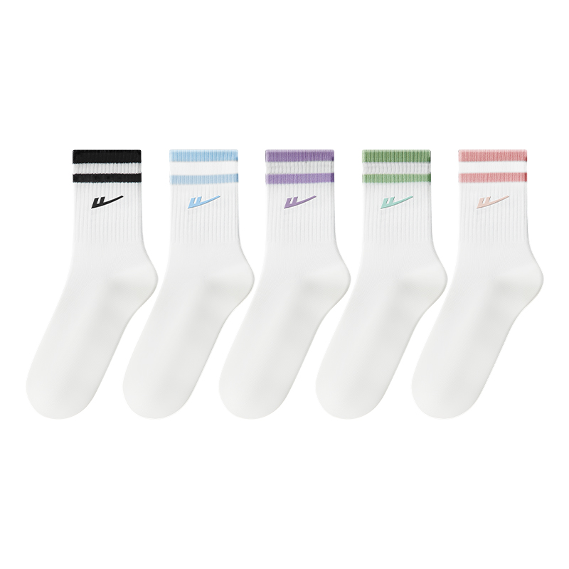 

Женские носки до середины икры 5 пар WARRIOR, черный/голубой/фиолетовый/темно-зеленый/темно-розовый