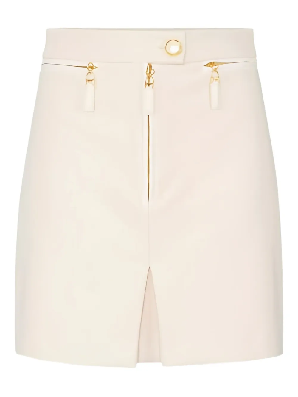 

Мини-юбка на молнии Elisabetta Franchi, нейтральный