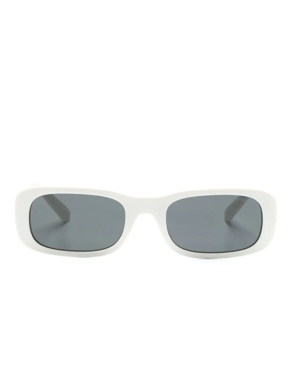 

Солнцезащитные очки Miu Glimpse в прямоугольной оправе Miu Miu Eyewear, белый
