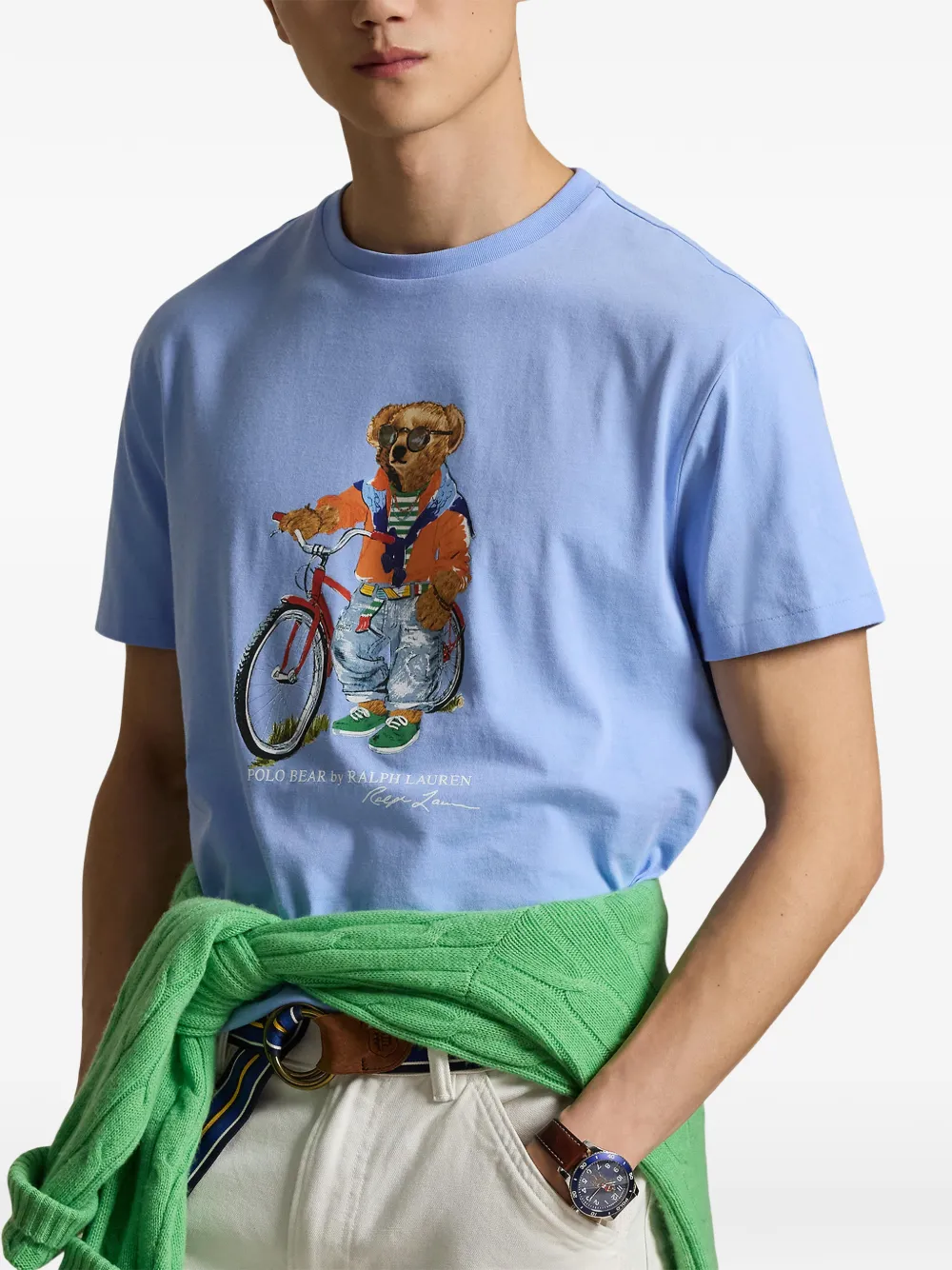 Футболка Polo Bear Polo Ralph Lauren, синий — фото 4