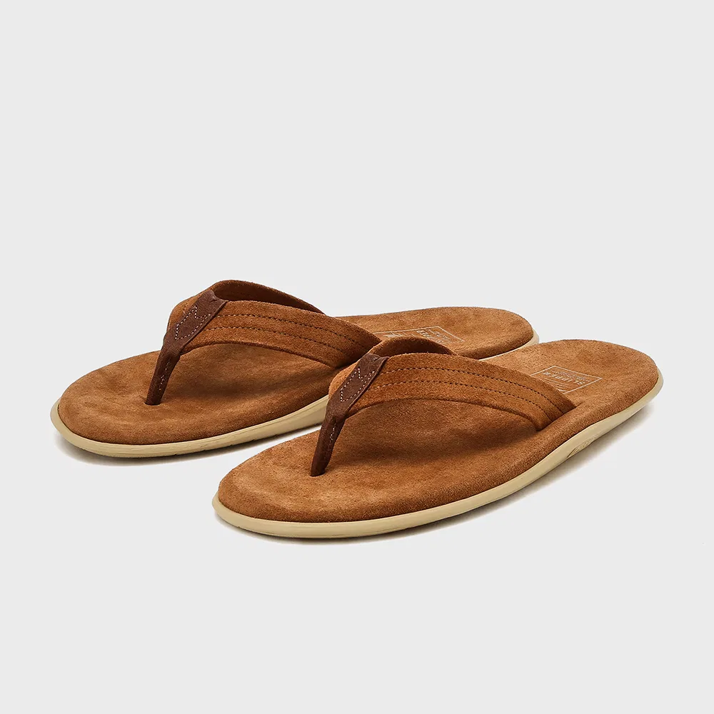 Унисекс коричневые замшевые шлёпанцы Ultimate от Island Slipper