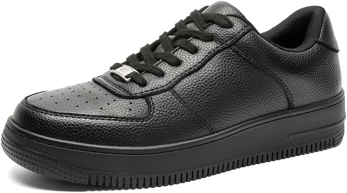 

Классические кожаные кроссовки на платформе, с перфорированным дизайном, черного и белого цвета Conson-Ks