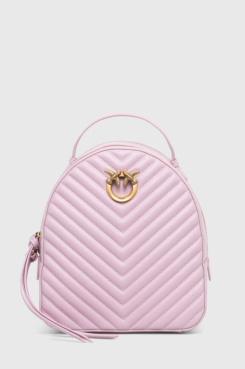 

Кожаный рюкзак Pinko, фиолетовый