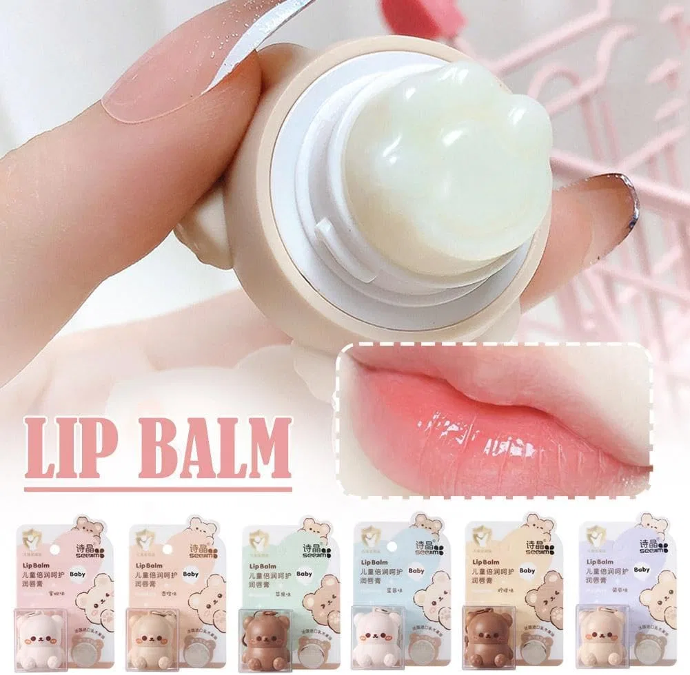 Бальзам для губ Cute Bear Lip Balm для детей, увлажняющий, с натуральными ингредиентами, 3.2 г, цвет Honey Peach Rjsqaqe — фото 2