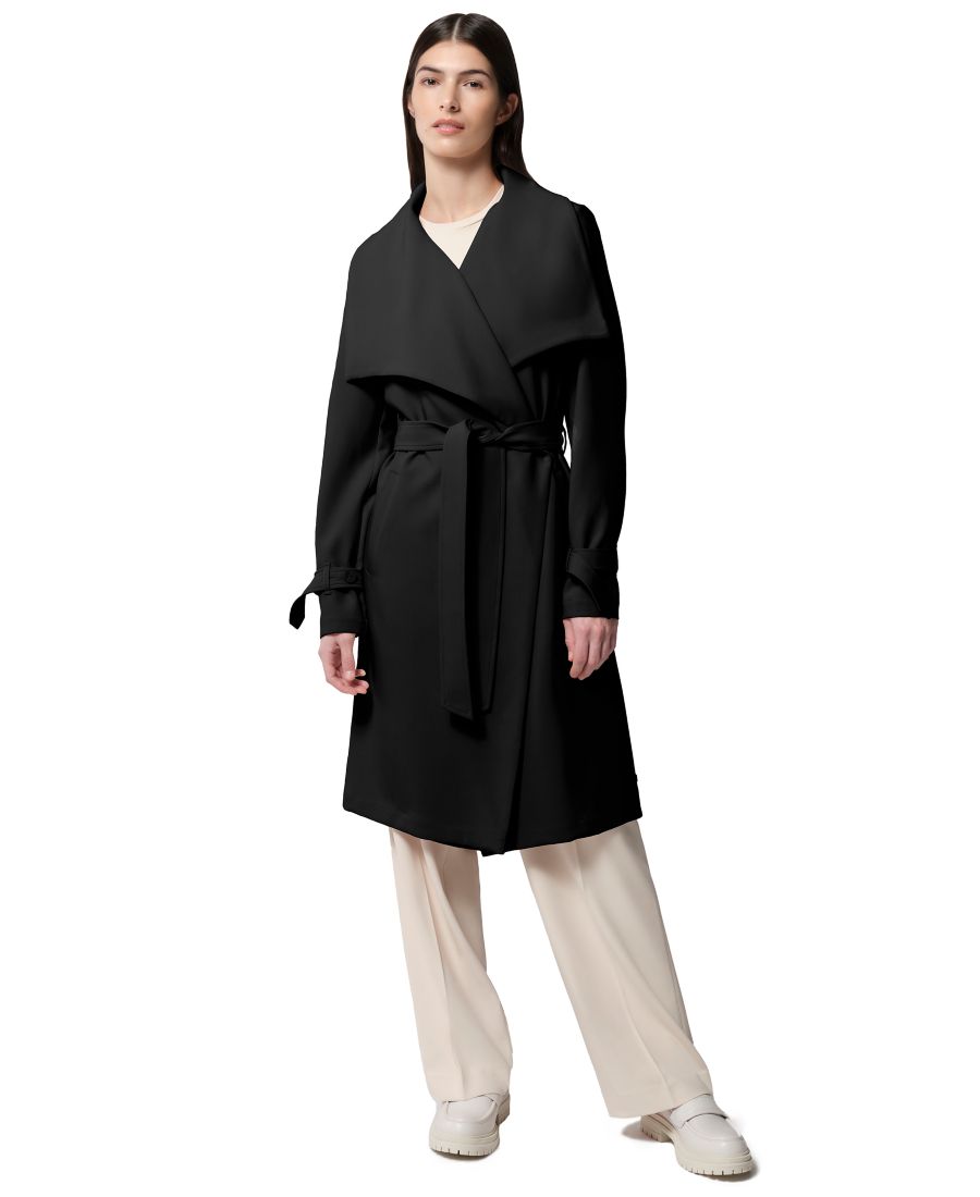 

Женский тренч с поясом Soia & Kyo, Black