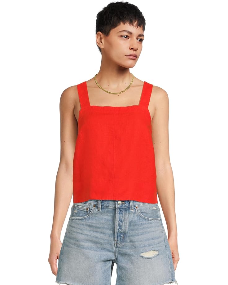 

Топ Madewell Shania Top - 100% Linen, цвет Bright Flame