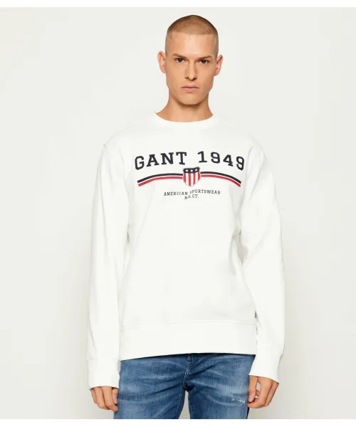 

Толстовка Regular fit Gant, белый