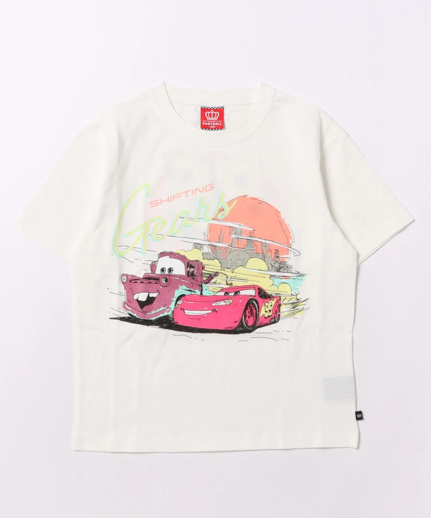 Детская футболка Disney Cars в стиле серфинга, модель 1465K, белая — фото 2