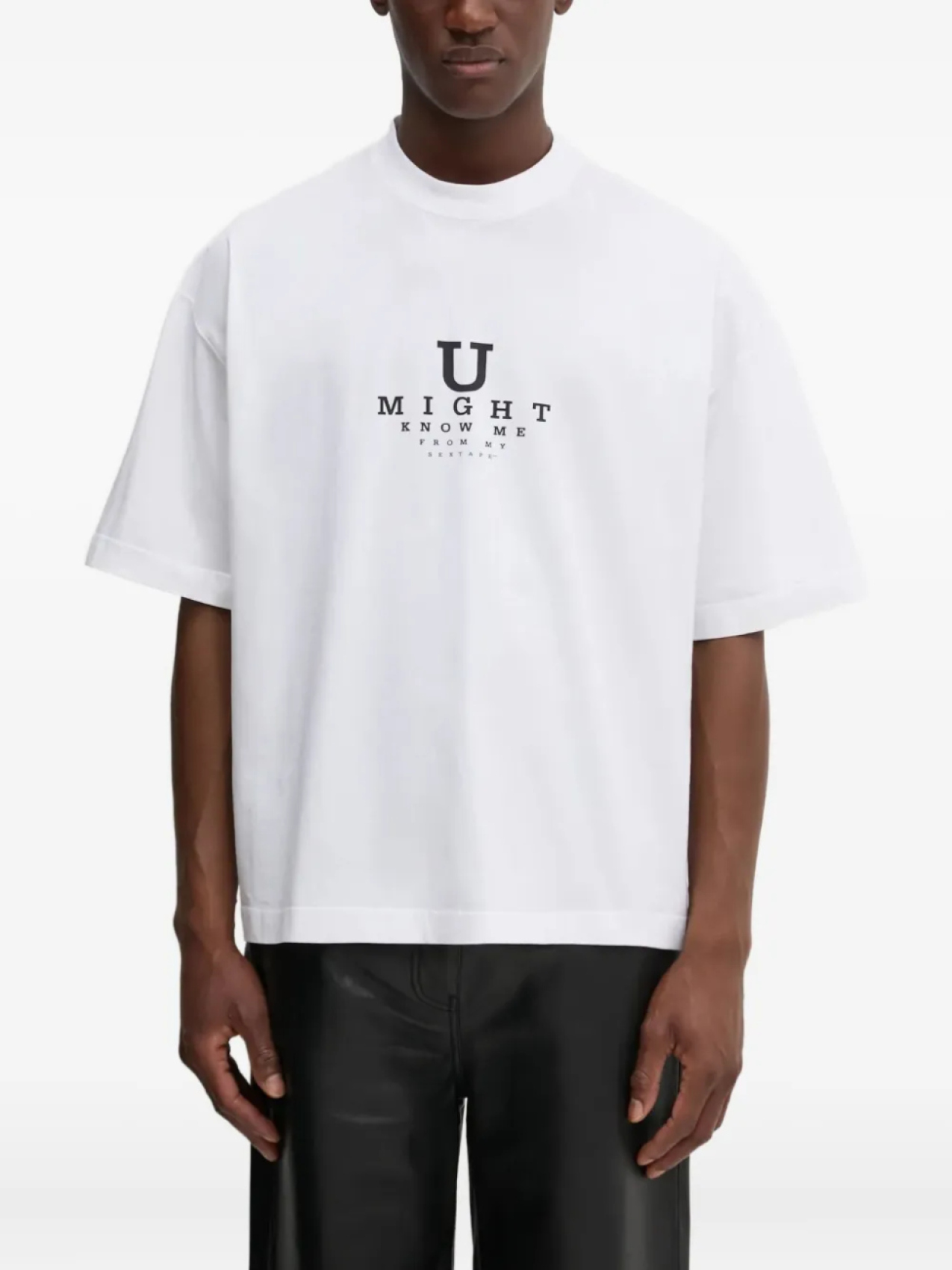 

Футболка с текстовым принтом VETEMENTS, белый