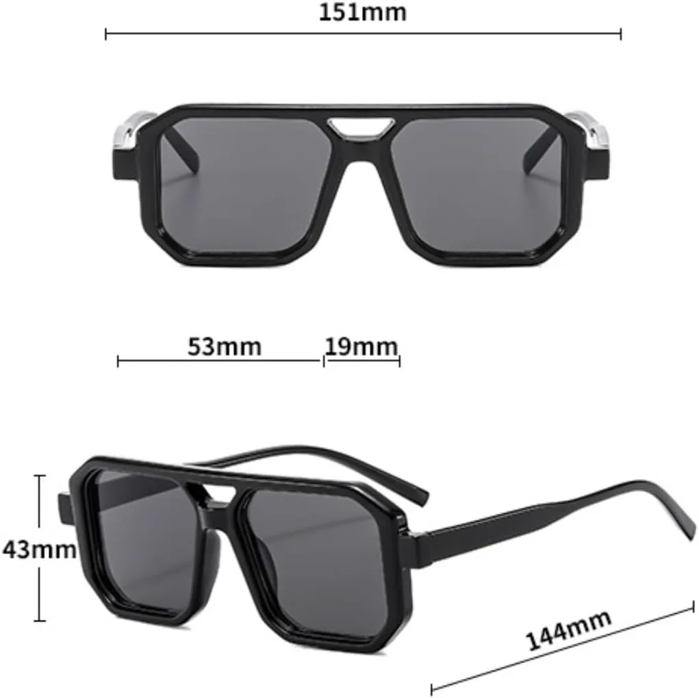 

Модные солнцезащитные очки в винтажной оправе с крупной рамкой для женщин и мужчин, роскошные трендовые женские очки с защитой от УФ-излучения UV400 VVTWSSW, Black