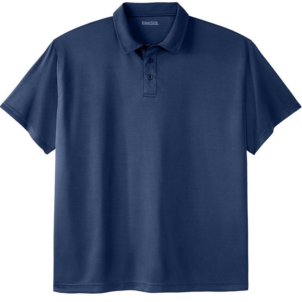 

Мужская рубашка-поло без пота Kingsize Big & Tall KingSize, цвет Navy Mesh