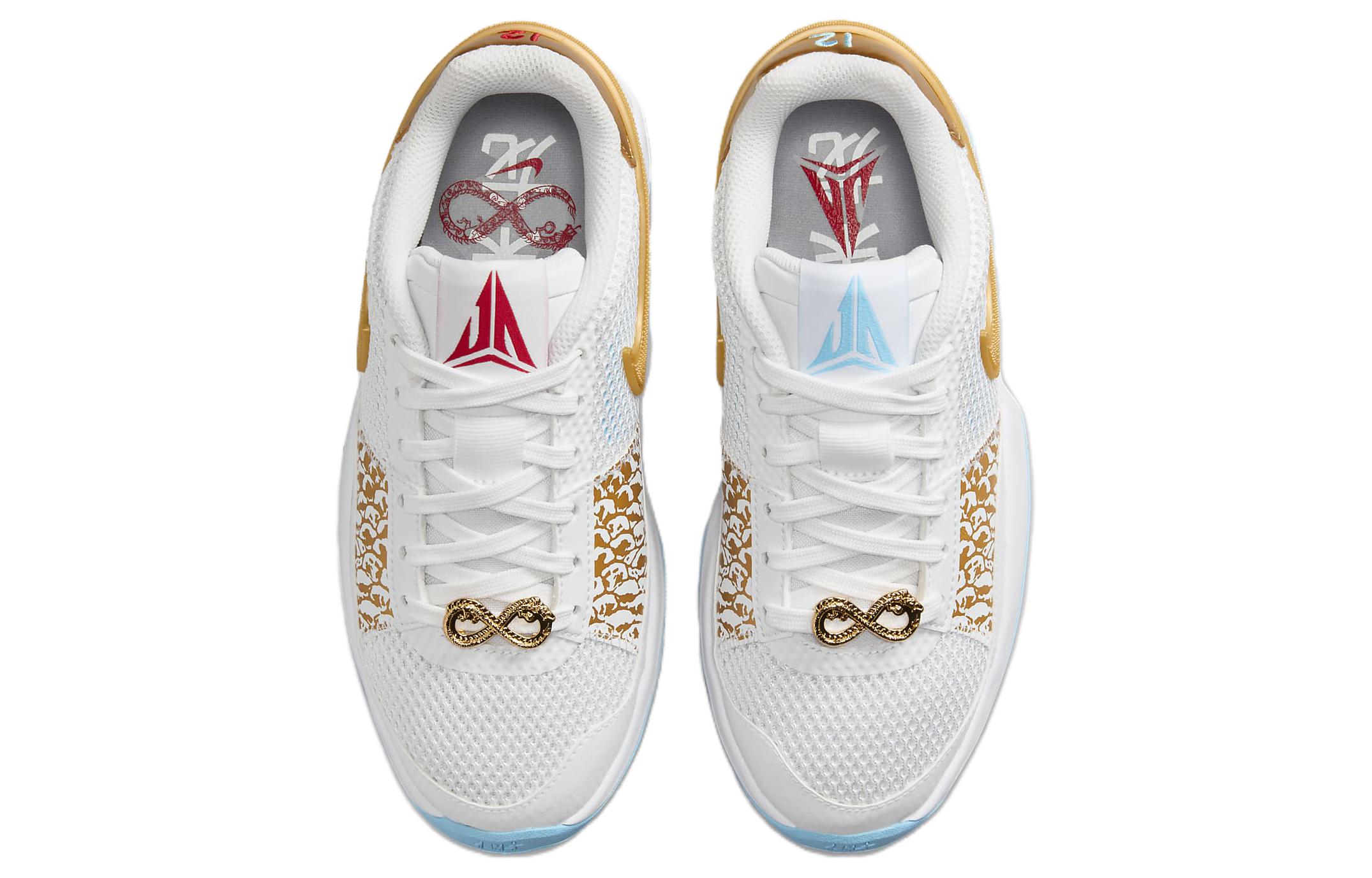 Футболка Nike 'Year Of The Dragon' GS Белая Синяя — фото 3