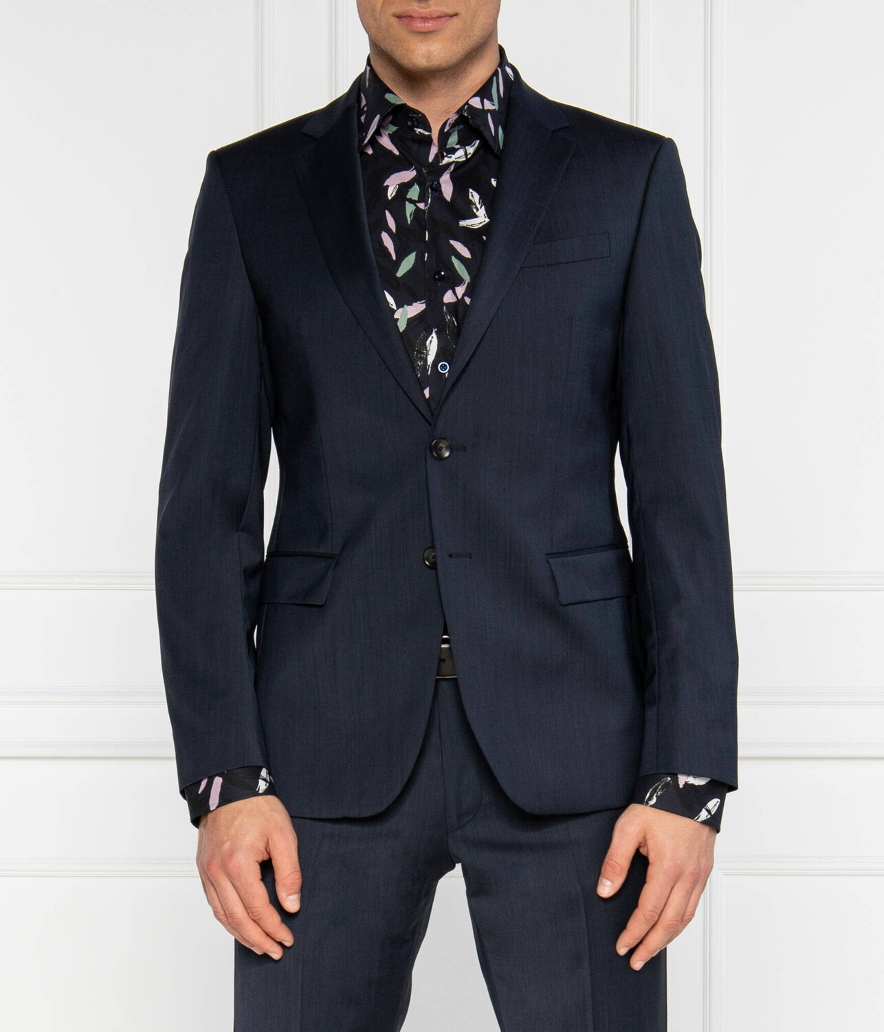 

Шерстяная куртка Joop! elegante herby slim fit, темно-синий