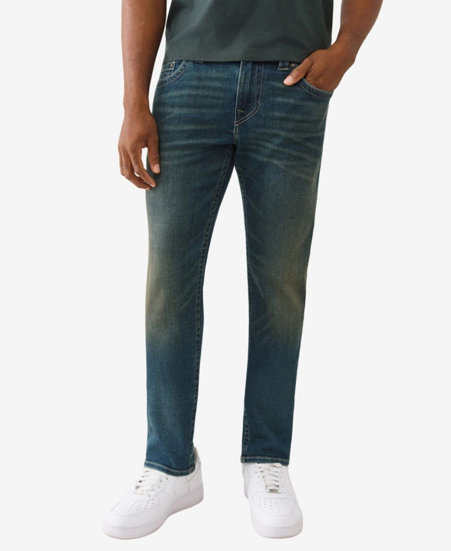 

Мужские узкие джинсы Rocco Slim-Fit True Religion, Riff Grunge Dark Wash