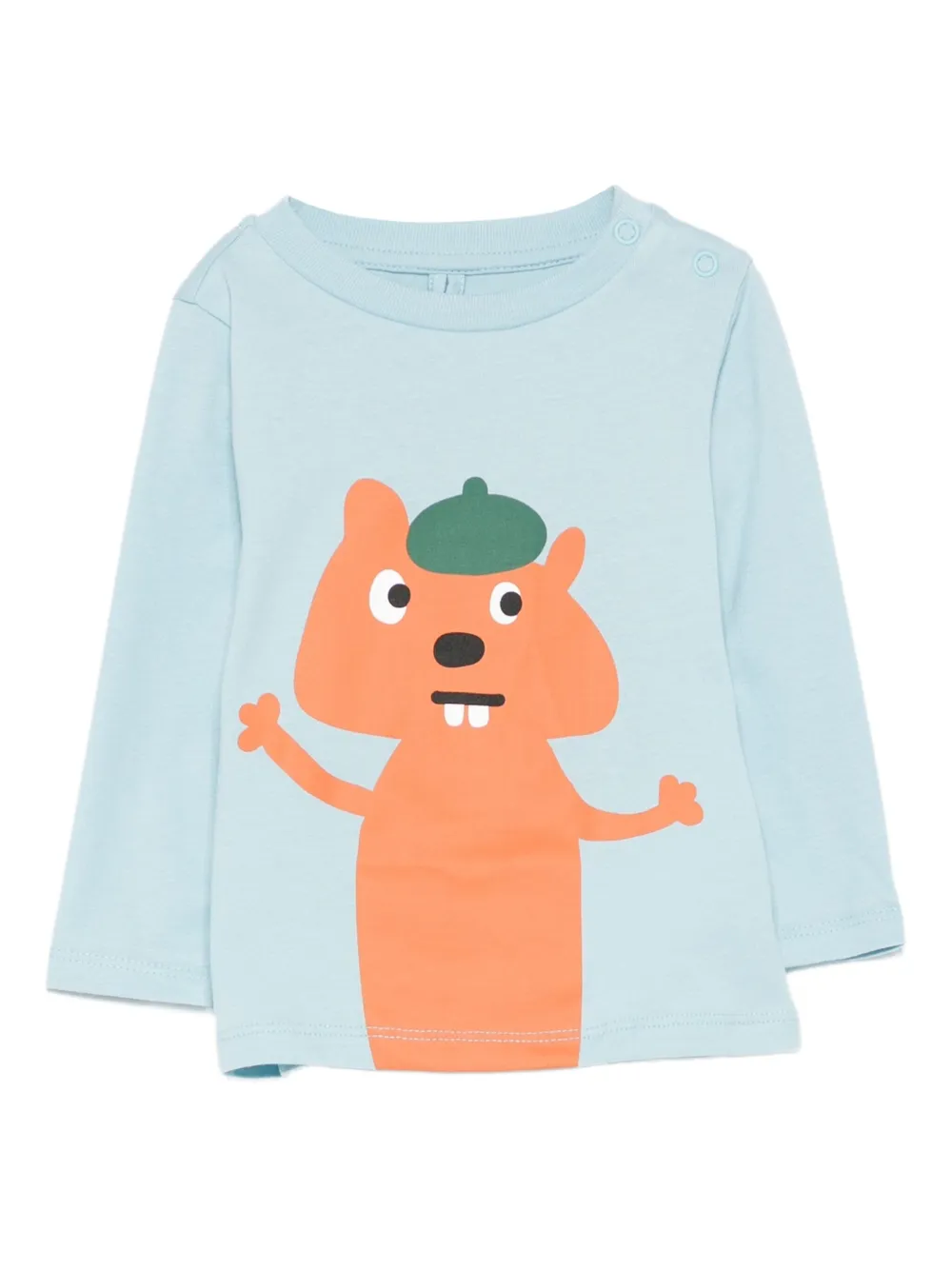 

Топ с длинными рукавами и принтом Stella McCartney Kids, синий