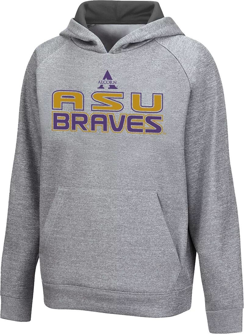 

Colosseum Серая толстовка Youth Alcorn State Braves