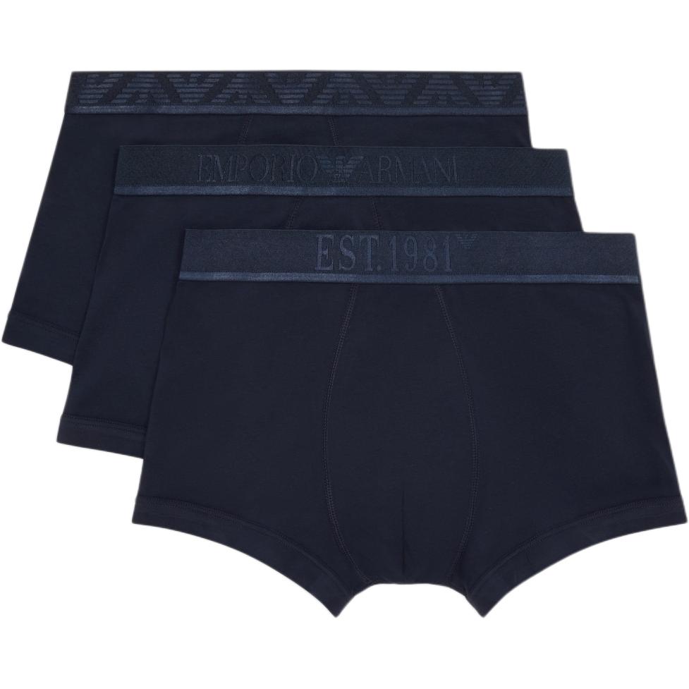 

Три пары Asv Shiny Logoband Organic Jersey боксеров EMPORIO ARMANI