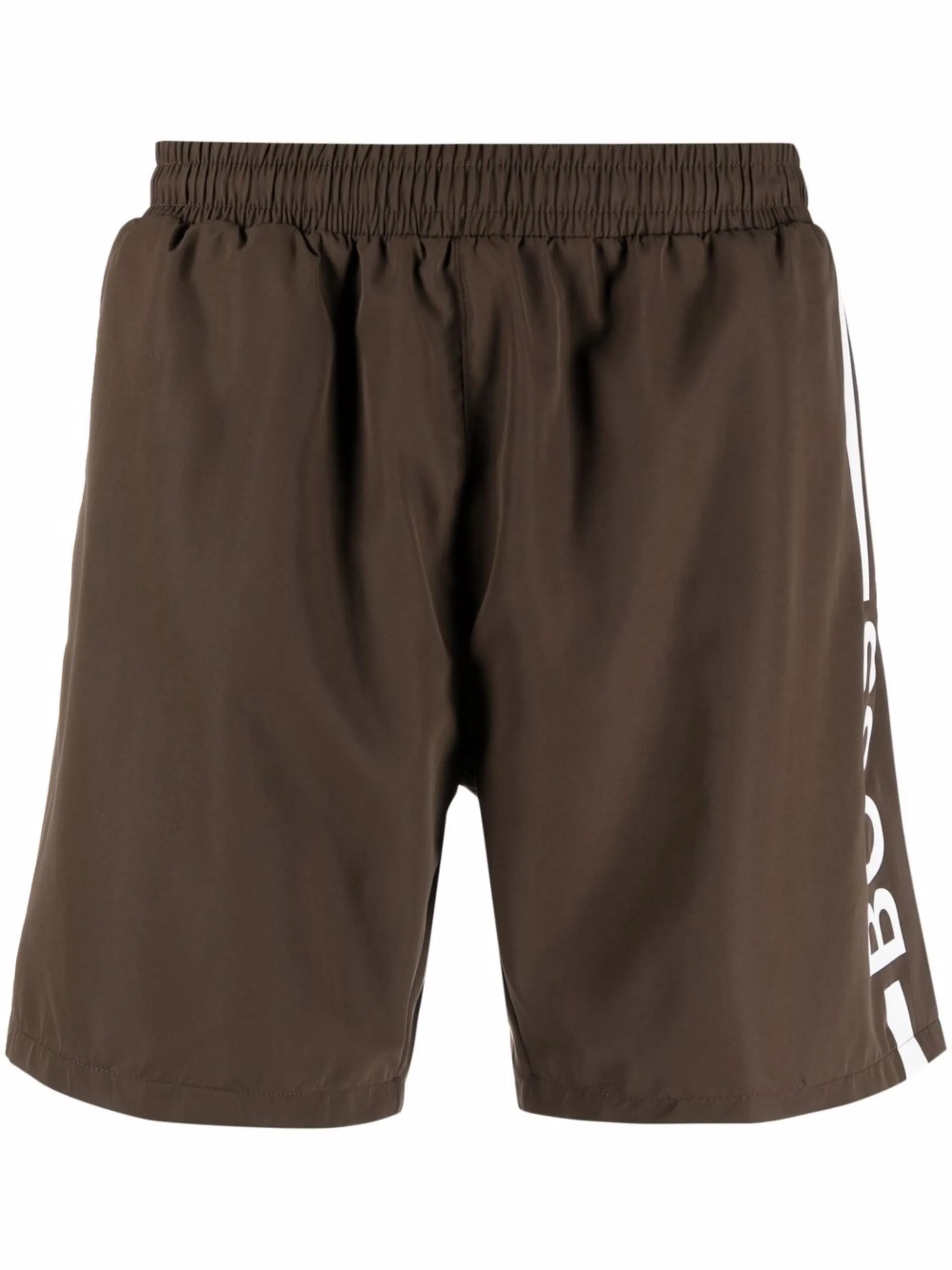 

Плавки-шорты с логотипом Boss, коричневый